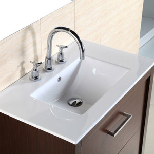 Bellaterra 30-Inch Single Sink Vanity 502001A-30 - Wenge, Top