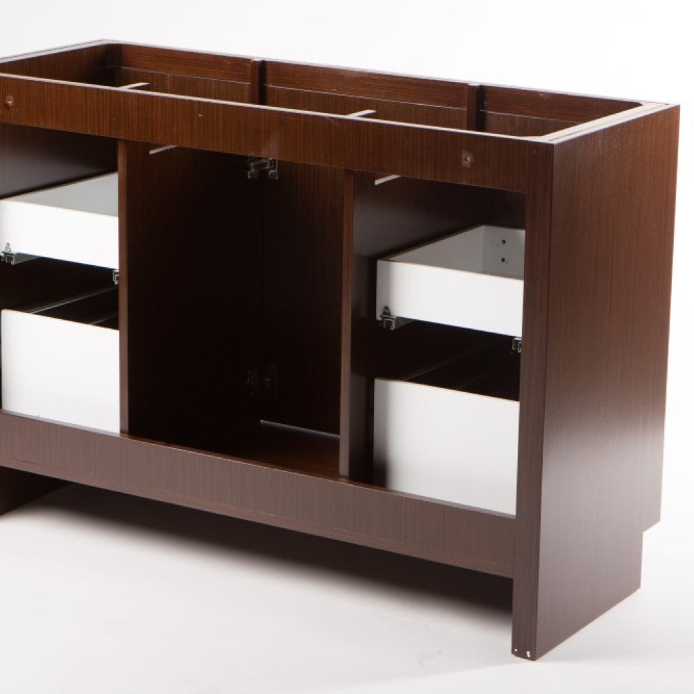 Bellaterra 48-Inch Double Sink Vanity 502001A-48D, Wenge, Backside