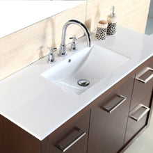 Load image into Gallery viewer, Bellaterra 48-Inch Single Sink Vanity Wenge 502001A-48S, Sink Top View
