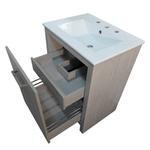 Load image into Gallery viewer, Bellaterra 24-Inch Single Sink Vanity 502001B-24 - Gray, Drawers