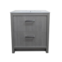 Load image into Gallery viewer, Bellaterra 30-Inch Single Sink Vanity 502001B-30 -Gray, Front