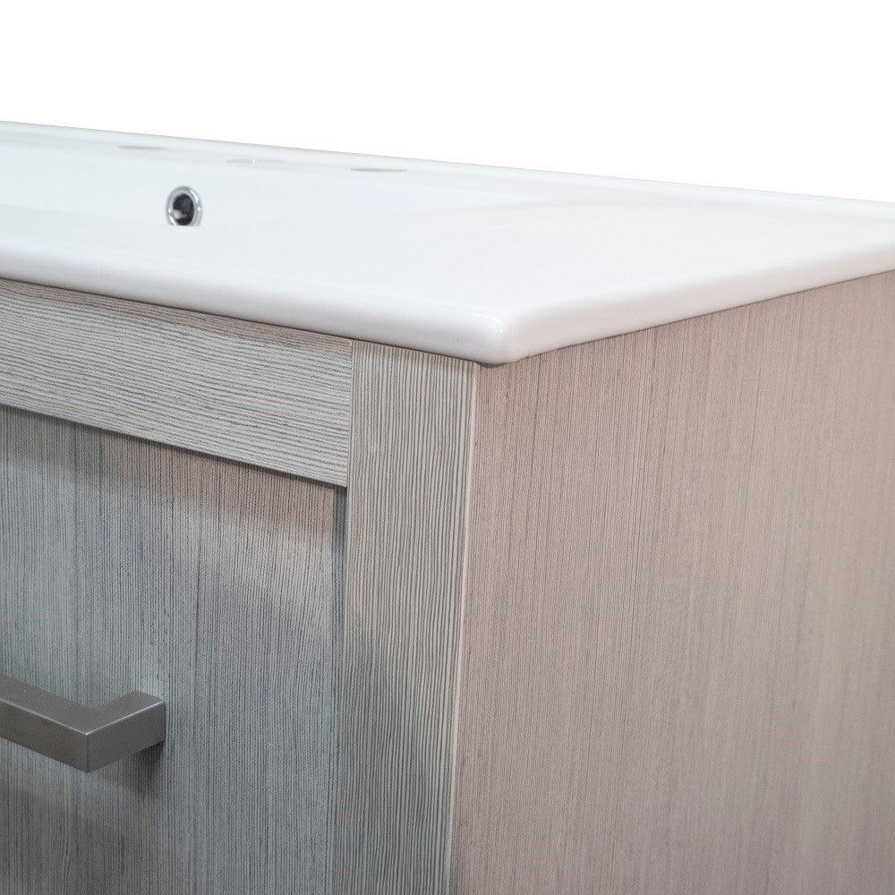 Bellaterra 502001B-36 36-Inch Single Sink Vanity, Gray, Close look