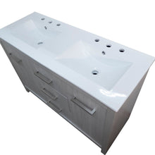 Load image into Gallery viewer, Bellaterra 48-Inch Double Sink Vanity - Gray 502001B-48D, Top View