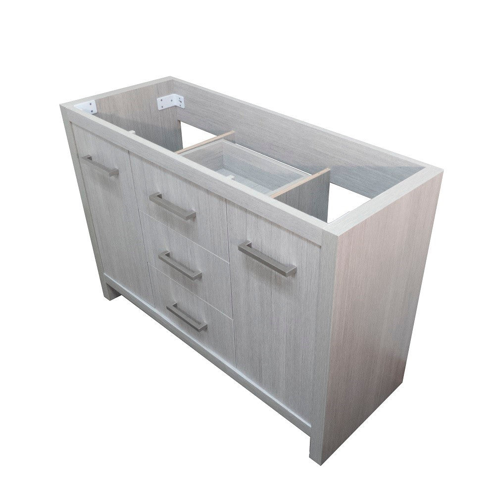 Bellaterra 48-Inch Double Sink Vanity - Gray 502001B-48D, Front