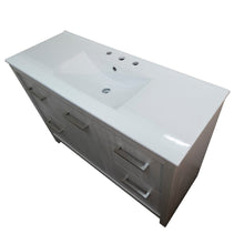 Load image into Gallery viewer, Bellaterra 48-Inch Single Sink Vanity - Gray 502001B-48S, Top View