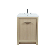 Load image into Gallery viewer, 502001C-24-CO 24 in. Single Sink Vanity In Neutral Finish with White Ceramic Top
