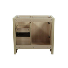 Load image into Gallery viewer, 502001C-36-CO 36 in. Single Sink Vanity In Neutral Finish with White Ceramic Top, back