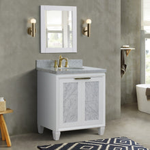 Load image into Gallery viewer, Bellaterra 31&quot; Wood Single Vanity w/ Counter Top and Sink 400990-31-WH-GYO