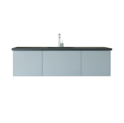 Vitri Fossil Grey Single Sink Vanity 313VTR-60CFG-MB, 60"