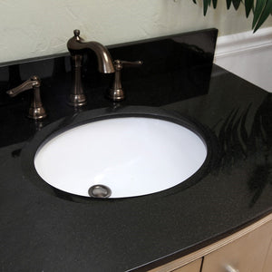 Bellaterra 600003 36 in Single Sink Vanity-Wood-Bronze Silver - Top
