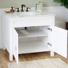 Load image into Gallery viewer, Bellaterra 600168-36W 36 in Single Sink Vanity-Wood -  White, Front