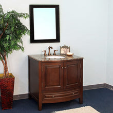 Load image into Gallery viewer, Bellaterra transitional 36&quot; Single Sink Vanity-Wood-Dark Walnut 602205