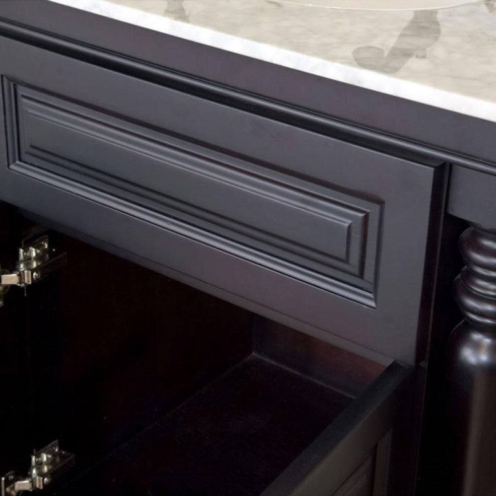 Bellaterra 55 in Double Sink Vanity-Dark Mahogany 605522A, Close