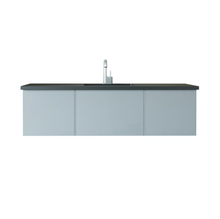Load image into Gallery viewer, Vitri Fossil Grey Single Sink Vanity 313VTR-60CFG-MB, 60&quot;