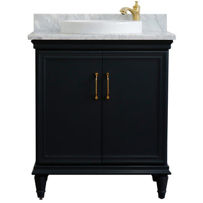 Bellaterra 31" Wood Single Vanity w/ Counter Top and Sink 400800-31-DG-WMRD