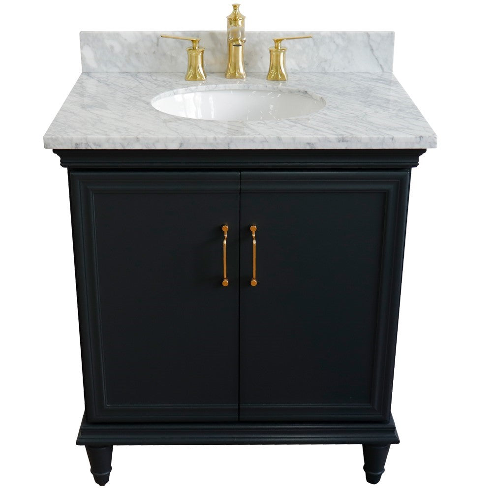 Bellaterra 31" Wood Single Vanity w/ Counter Top and Sink 400800-31-DG-WMO