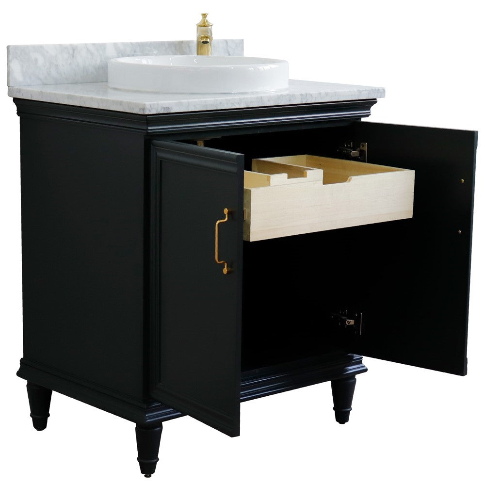 Bellaterra 31" Wood Single Vanity w/ Counter Top and Sink 400800-31-DG-WMRD