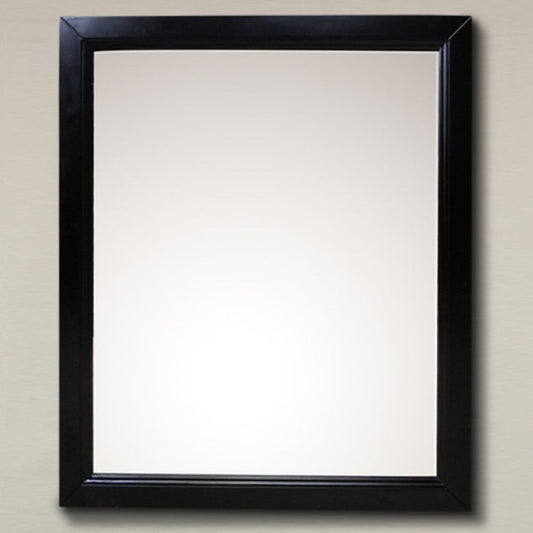 Bellaterra Rectangular Wood Frame 30 in Mirror-espresso 7610-M-ES