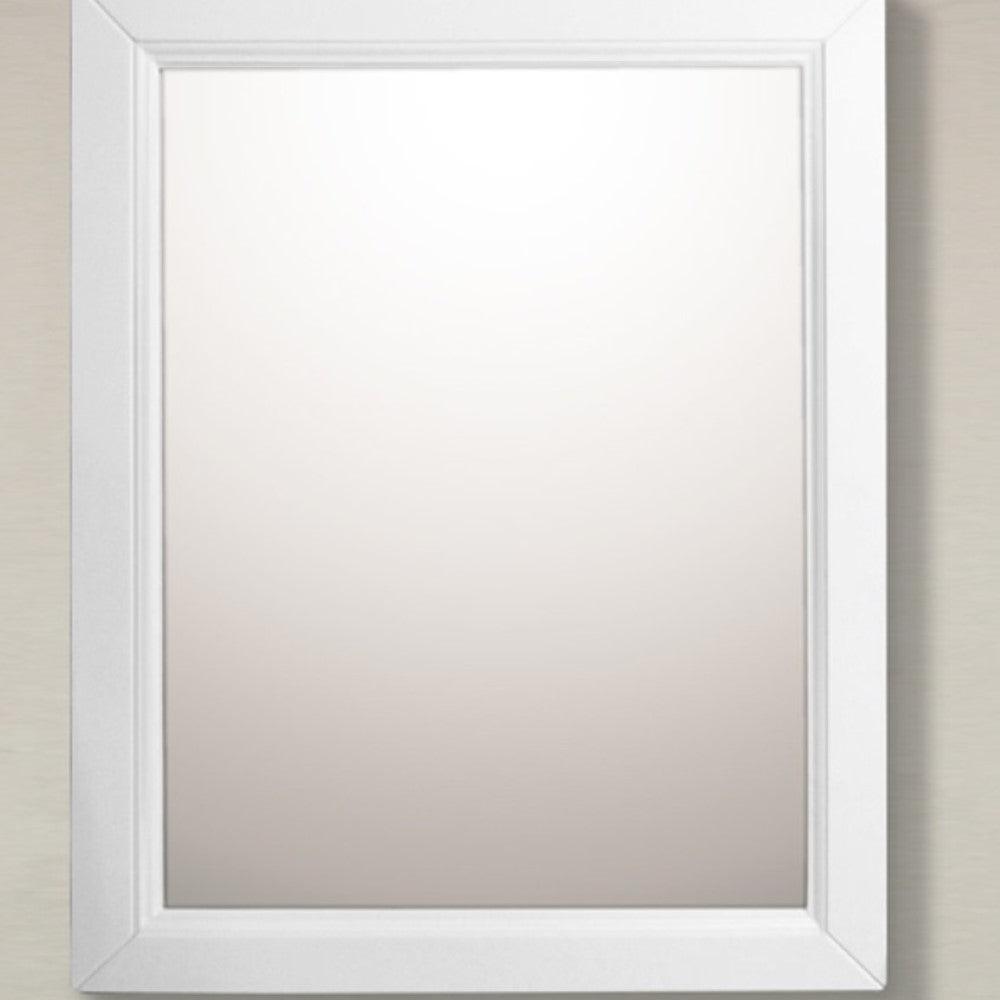 Bellaterra 24 in Mirror Cabinet-Wood-White 7611-MC-WH, Front