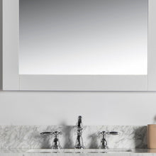Load image into Gallery viewer, Bellaterra 28 in. Solid Wood Frame Mirror- White 7700-28-M-WH, Corner view