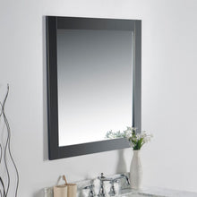 Load image into Gallery viewer, Bellaterra 34 in. Solid Wood Frame Mirror - Dark Gray 7700-34-M-DG, Sideview