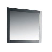 Load image into Gallery viewer, Bellaterra 40 in. Solid Wood Frame Mirror- Dark Gray 7700-40-M-DG, Front