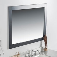 Load image into Gallery viewer, Bellaterra 40 in. Solid Wood Frame Mirror- Dark Gray 7700-40-M-DG, Sideview