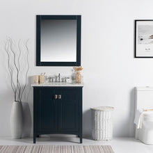 Load image into Gallery viewer, Bellaterra 77613-DG-WM 31&quot; Single Vanity - White Marble Top Dark Gray