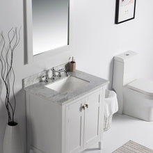 Load image into Gallery viewer, Bellaterra 77613-WH-WM 31&quot; Single Bathroom Vanity Sink White Marble Tops