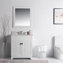 Load image into Gallery viewer, Bellaterra 77615-WH-WM 31&quot; Single Vanity - WHite Marble Top (White)