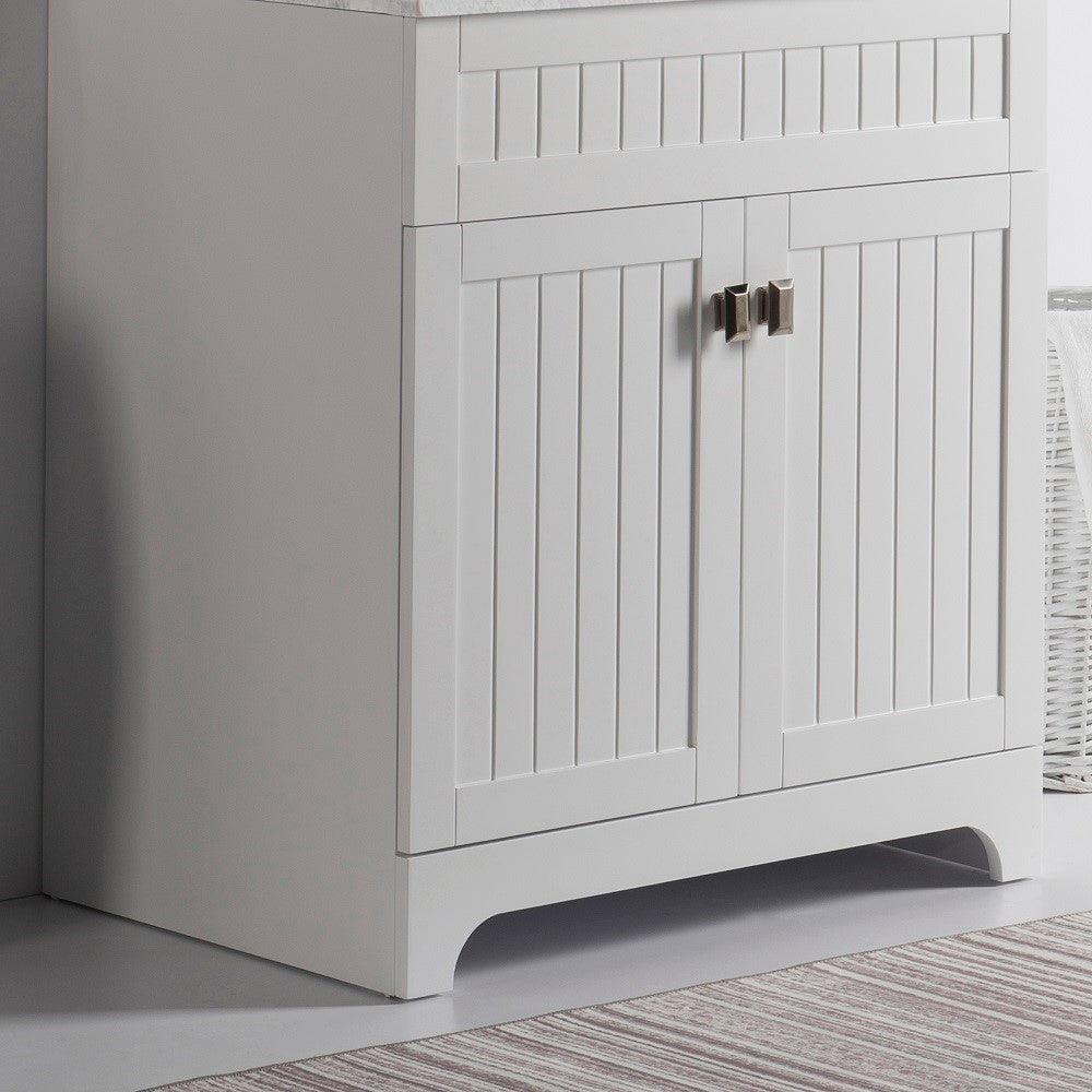 Bellaterra Milani 30" Single Vanity in White Cabinet Only 77615-WH