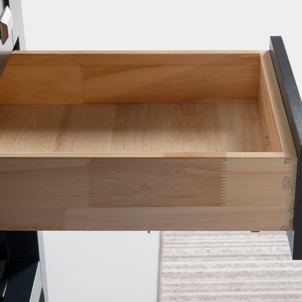 Bellaterra 77616-36-DG-WH 36" Double Vanity - Cabinet Only - Dark Gray, Drawer