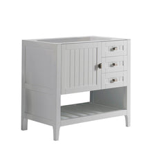 Load image into Gallery viewer, Bellaterra 77616-36-DG-WH 36&quot; Double Vanity - Cabinet Only - White, Front