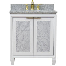 Load image into Gallery viewer, Bellaterra 31&quot; Wood Single Vanity w/ Counter Top and Sink 400990-31-WH-GYO