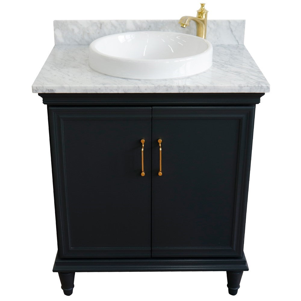 Bellaterra 31" Wood Single Vanity w/ Counter Top and Sink 400800-31-DG-WMRD