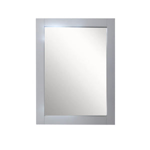 Bellaterra 23" Wood Frame Mirror in L/Grey 800600-23-M-LG , Front