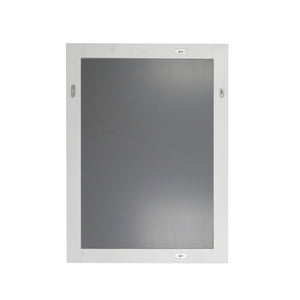 Bellaterra 23" Wood Frame Mirror in White 800600-23-M-WH, Backside