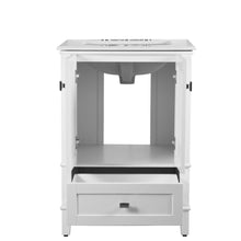 Load image into Gallery viewer, Bellaterra 25&quot; Wood Single Vanity with Quartz Top 800631-25-WH (White)