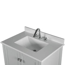 Load image into Gallery viewer, Bellaterra 800631-31-LG 31&quot; Wood Single Vanity with Quartz Top (Gray)