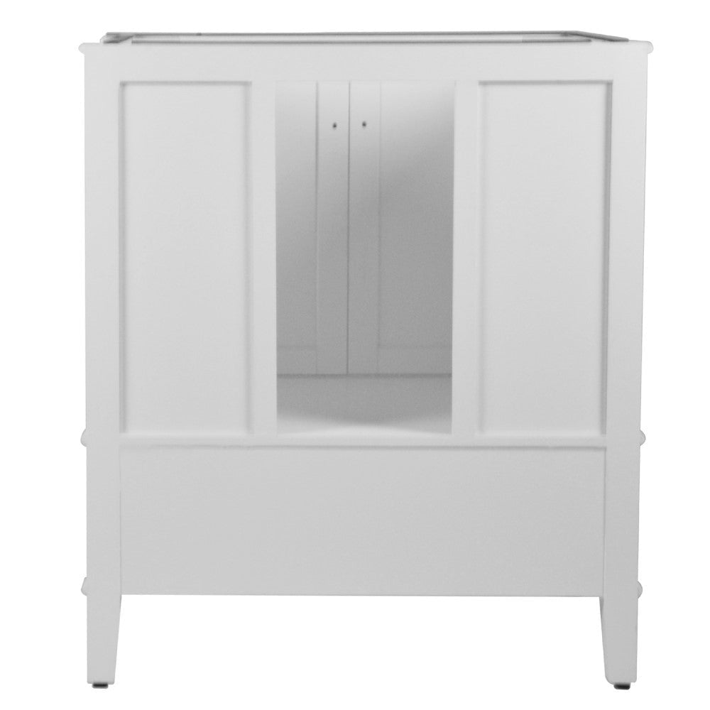 Bellaterra 800631-31-WH 31" Wood Single Vanity with Quartz Top (White)