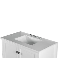 Load image into Gallery viewer, Bellaterra 37&quot; Single Vanity with Quartz Top 800631-37-LG-WH, White, Top