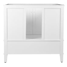 Load image into Gallery viewer, Bellaterra 37&quot; Single Vanity with Quartz Top 800631-37-LG-WH, White, Backside
