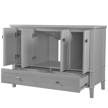 Load image into Gallery viewer, Bellaterra 49&quot; Double Vanity with Quartz Top 800631-49D-LG-WH, Gray, Open