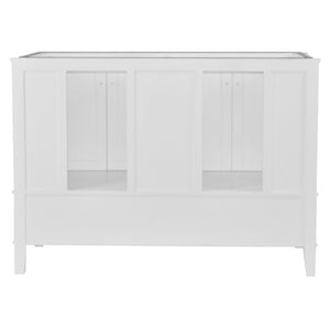 Bellaterra 49" Double Vanity with Quartz Top 800631-49D-LG-WH, White, Backside