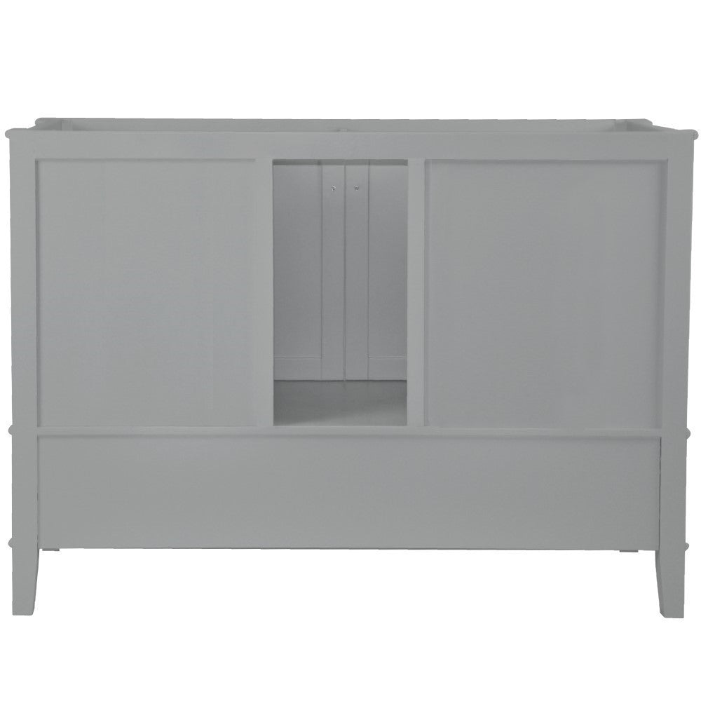 Bellaterra 49" Single Vanity with Quartz Top 800631-49S-LG-WH, Gray, Backside