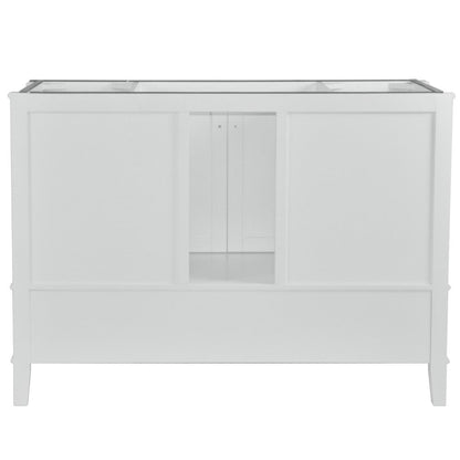 Bellaterra 49" Single Vanity with Quartz Top 800631-49S-LG-WH, White, Backside