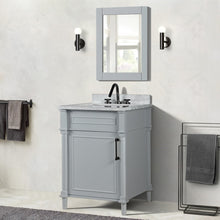 Load image into Gallery viewer, Bellaterra 800632-24BL-LG 24&quot; Single Vanity with White Carrra Marble Top
