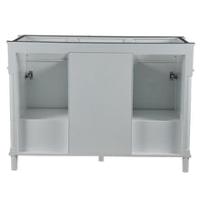 Load image into Gallery viewer, Bellaterra 48&quot; Double Vanity with White Carrra Marble Top 800632-48DBL-LG-WH, White, Backside
