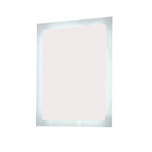 Load image into Gallery viewer, Bellaterra 24 in. Rectangular LED Bordered Illuminated Mirror with Bluetooth Speakers, Front