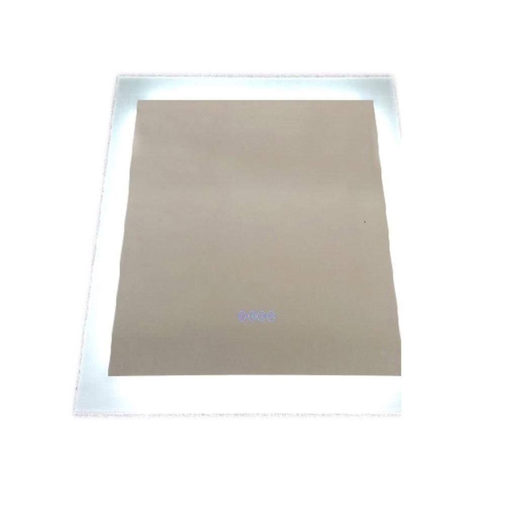 Bellaterra 24 in. Rectangular LED Bordered Illuminated Mirror with Bluetooth Speakers, Front